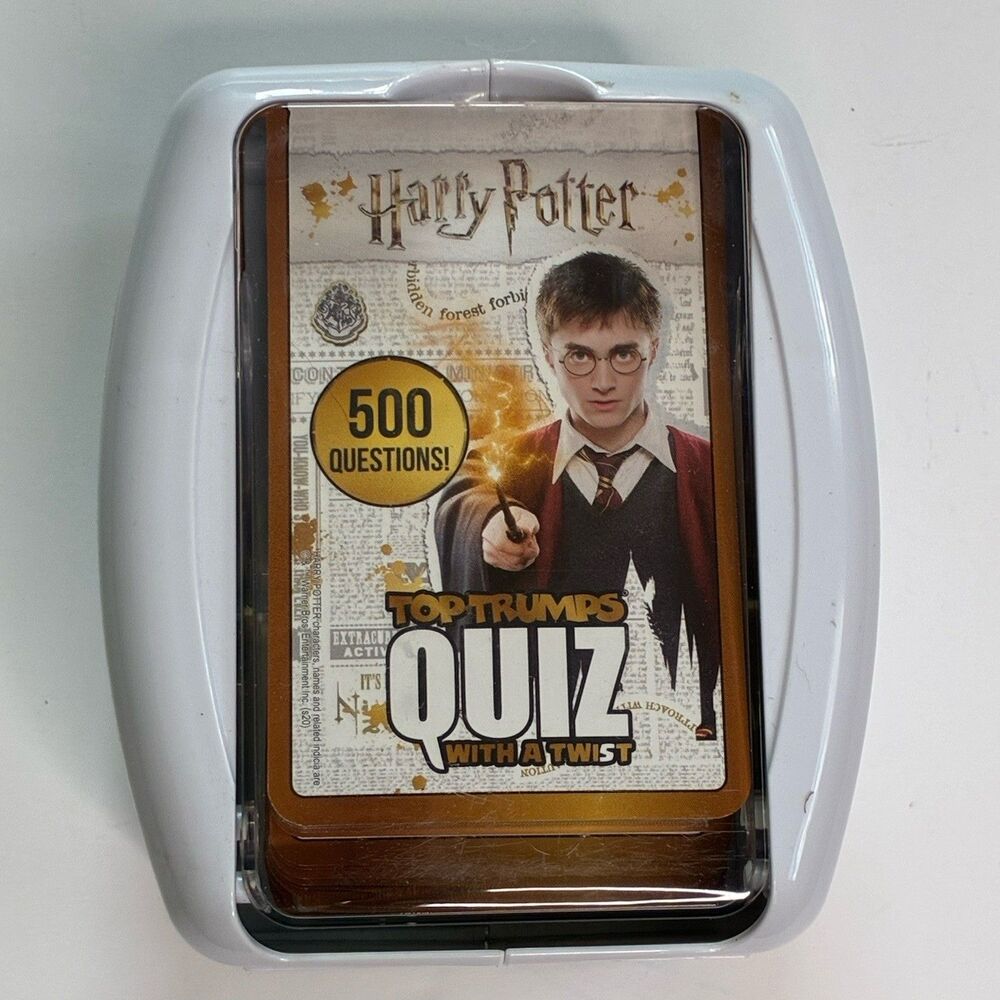Top Trumps Harry Potter Quiz w/ a Twist Game Trivia Card 500 Questions New